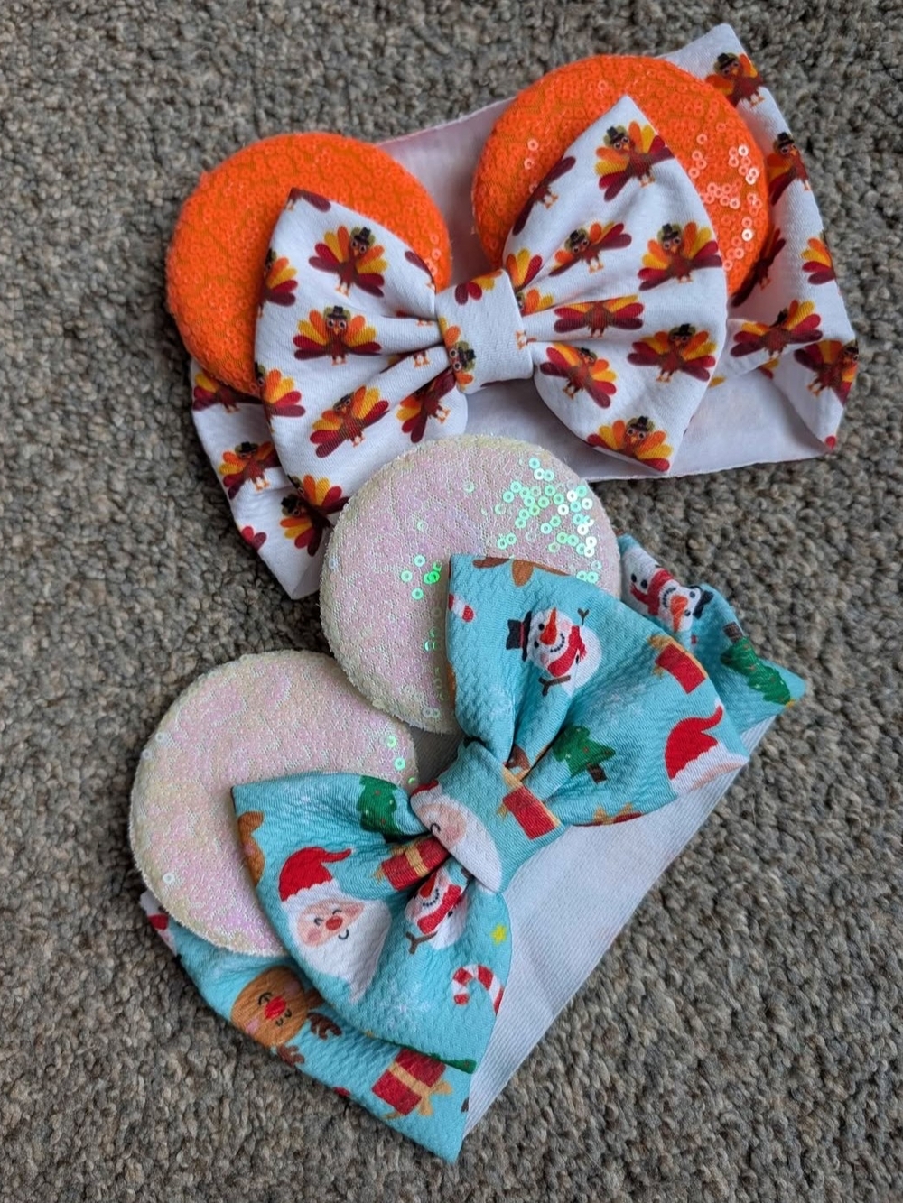 Disney Holiday Bow Headbands Mickey Ears